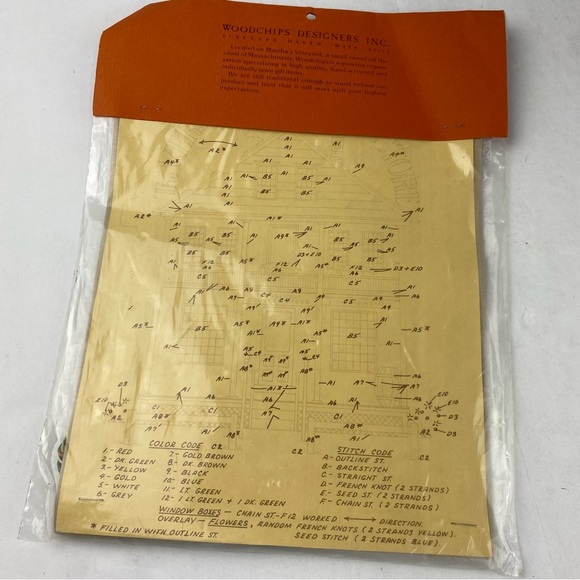 Woodchips Designers Sampler Vermont Country Store Embroidery Cross Stitch Kit - Picture 3 of 4